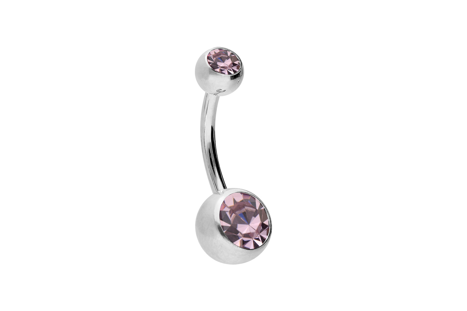 Titan Bananabell Piercing ZWEI KRISTALLE
